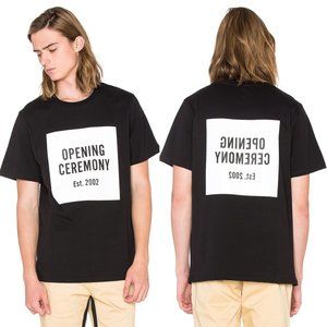 Opening Ceremony OC Logo T-Shirt Graphic Print Black/White Cotton Sz XS